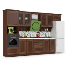 Любимый Дом Кухня Кантри Орех № 09 340 см., универсальная сборка ID - 287630