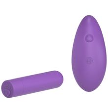 Pipedream Фиолетовая вибропуля с пультом Rechargeable Remote Control Bullet - 7,62 см. (фиолетовый)