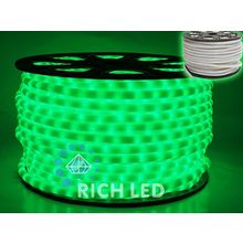 Rich LED RL-DL-2WHM-100-240-G Дюралайт, 50 м, молочный, зеленый, 220 В, пост свечение