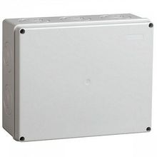 коробка КМ41271 распаячная для о п 240х195х90 мм² IP44 (RAL7035, кабельные вводы 5 шт) | код. UKO10-240-195-090-K41-44 |  IEK