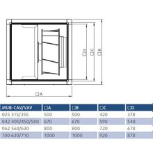 Systemair MUB-CAV VAV 025 355EC