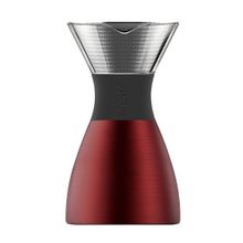 Кофеварка портативная красная Asobu Pour Over 1л