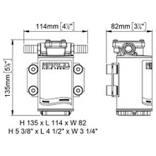 Marco Электрическая топливная помпа Marco UP3-RK 16400515 12 24 В 15 л мин 2 бар для перекачки дизельного топлива с электронным управлением