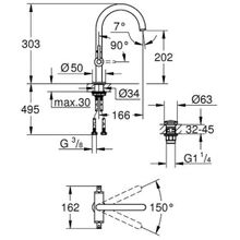 Смеситель Grohe Atrio New для раковины, 21022003