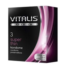 Презервативы Супер тонкие №3 Vitalis Premium Super thin