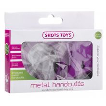 Shots Media BV Фиолетовые металлические  наручники SHOTS TOYS Purple (фиолетовый)