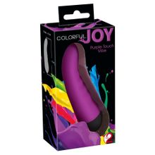 Orion Фиолетовый мини-вибратор Colorful Joy - 13 см. (фиолетовый)