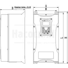 Частотный преобразователь EURA EP66-0015T3I1U1F2AD01 (1,5кВт 380В)