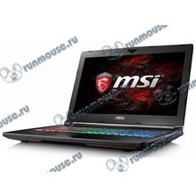 Ноутбук MSI "GT62VR 7RE-426RU" (Core i7 7700HQ-2.80ГГц, 16ГБ, 256+1000ГБ, GFGTX1070, LAN, WiFi, BT, WebCam, 15.6" 1920x1080, W10 H), черный [140331]