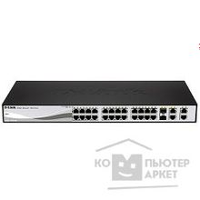 D-Link DES-1210-28 C1A Настраиваемый коммутатор WebSmart с 24 портами 10 100Base-TX, 2 портами 10 100 1000BASE-T, 2 комбо-портами 100 1000BASE-T SFP