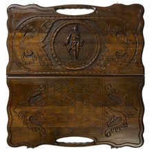 Нарды резные "Петр 1" с ручкой