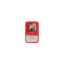 mp3 плеер 4Gb SanDisk Sansa Clip ZIP red, красный