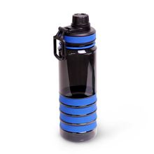 Бутылка спортивная для воды Kamille 750мл из пластика (тритан) (черно-синий)