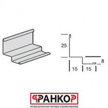 Bpt1508hb Пристенный молдинг для плит с кромкой Microlook, размеры 3050x25x15x8x15 мм (36шт-109,8м к