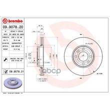 Диск Тормозной Standard | Перед | Brembo арт. 09907820