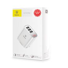 Baseus Сетевой блок питания Baseus Mirror Travel Charger 3 USB 3.4А white