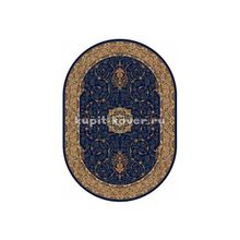 Российский ковер BUHARA d034_navy_oval, 2.4 x 4