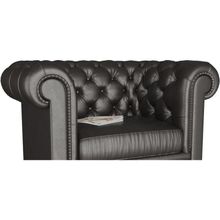 Смарт Кресло Честер (Честерфилд) черный ВИСКАФОРС