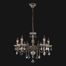 Eurosvet 3281 5 античная бронза прозрачный хрусталь Strotskis