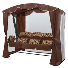 Садовые качели ОАЗИС ЛЮКС 2020 (коричневые)