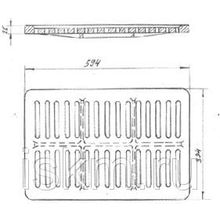 Решетка дренажного колодца 600х400 мм