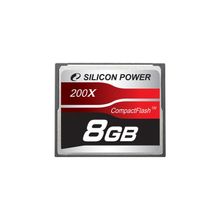 Карта памяти Silicon Power 200X Compact Flash 8GB [SP008GBCFC200V10]