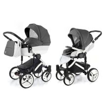 Коляска 2 в 1 Esspero Grand Magic (шасси White) - Grafite leatherette