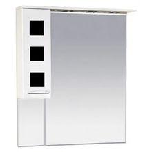 Misty Зеркальный шкаф Кармен 90 L черное стекло