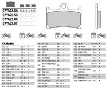 BREMBO Тормозные колодки BREMBO 07YA23SA