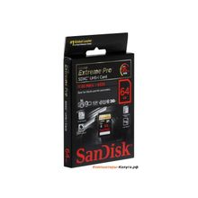 Карта памяти SDHC 64Gb SanDisk Extreme Pro UHS-I