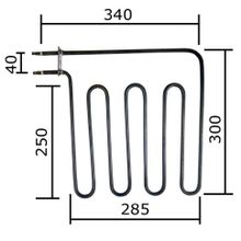 ТЭН для печей HARVIA 2000W, L300x400мм, угловой, 230V (HTS002HR), 226-ZSB