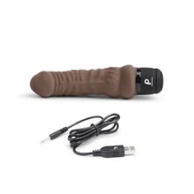 PowerCocks Коричневый вибратор-реалистик 6  Realistic Vibrator - 17 см. (коричневый)