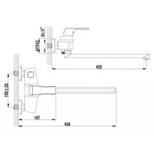 Смеситель Lemark Unit LM4517C для ванны с душем