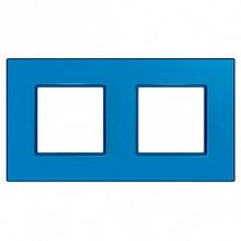 Рамка 2 поста UNICA ХАМЕЛЕОН, голубика |  код. MGU4.704.26 |  Schneider Electric