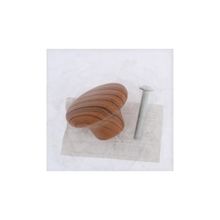Ручка-кнопка CAPPIO, РК106, d=33 мм, пластик, цвет орех