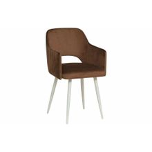 Олмеко Стул Берта белый тенерифе шоколад