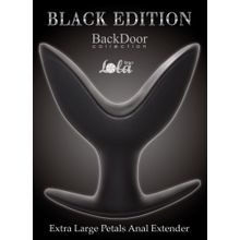 Экстра большой силиконовый анальный эспандер Extra Large Petals Anal Extender - 14 см. Черный