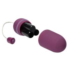 Фиолетовое гладкое виброяйцо Vibrating Egg - 8 см. (фиолетовый)