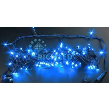 Rich LED RL-S10C-24V-B B Уличная светодиодная гирлянда Нить 10 м, синий, пост свечение, провод черный