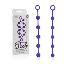 California Exotic Novelties Набор фиолетовых анальных цепочек Posh Silicone “O” Beads (фиолетовый)