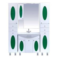 Misty Пенал для ванной Сидней L зеленый с б к