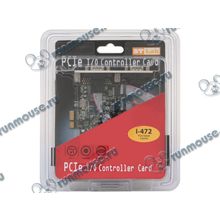 Контроллер COM (2 внешн. 9pin + 4 внутр. 9pin) STLab "I-472" (PCI-E x1) (ret) [111580]