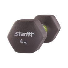 Гантель неопреновая StarFit DB-201 4 кг серый