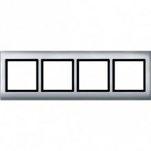 Рамка 4 поста MERTEN AQUADESIGN IP44, алюминий |  код. MTN400460 |  Schneider Electric
