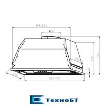 Встраиваемая вытяжка Lex GS Bloc P 900 черный