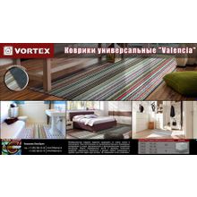 Коврик универсальный Vortex Valencia на латексной основе 150х230 см 22436