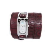 La Mer Collections Soho Burgundy Croco