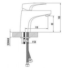 Смеситель Lemark Shift LM4306C для раковины