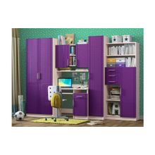 Регион 58 Детская стенка Юниор МДФ, сиреневый металлик