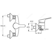 Ideal Standard Смеситель Slimline II B9087AA